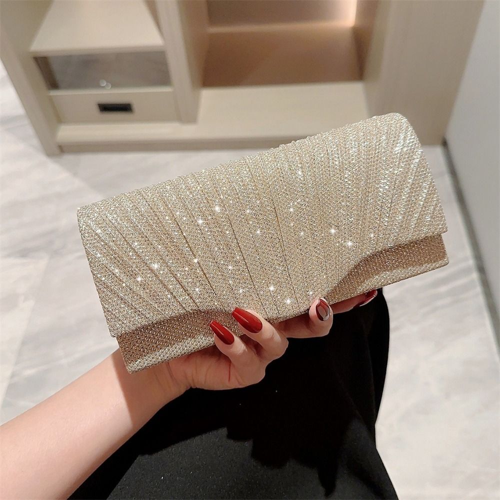 Luxury Bags Gold - Роскошные вечерние сумки с пайетками, золотые