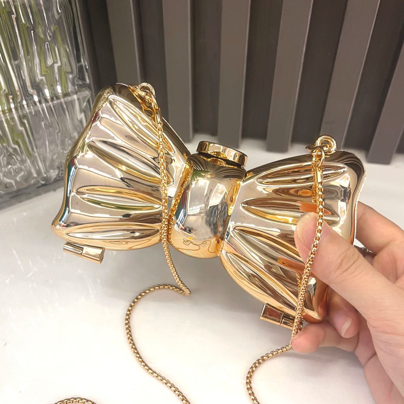 Luxury Bags Designer - Золотая вечерняя сумка Кошельки и сумки