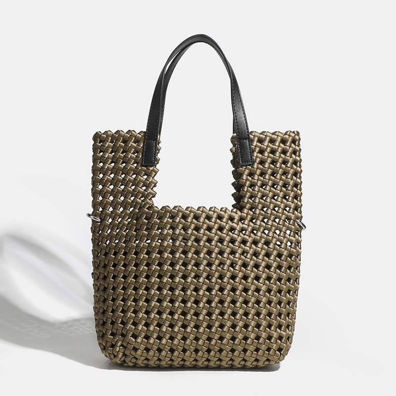 Luxury Bags Medium Size - Роскошная неопреновая тканая сумка-тоут среднего размера,