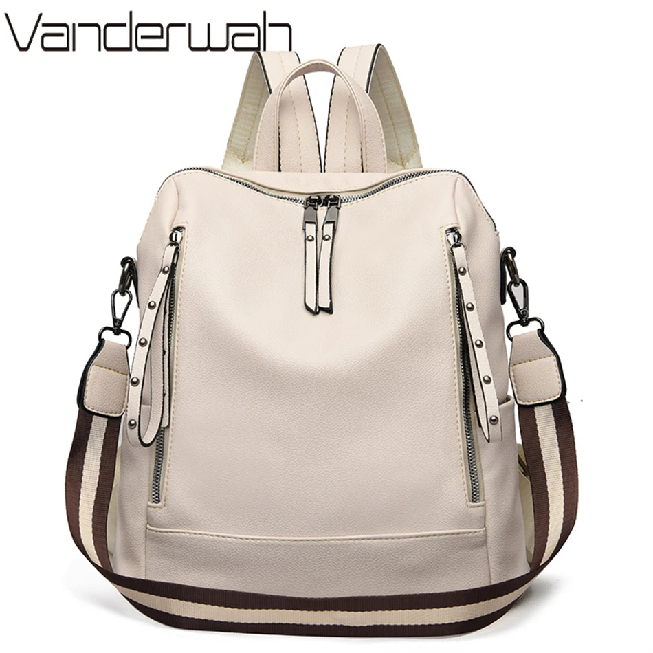 Luxury Bags For School - Брендовые Роскошные рюкзаки, мягкая кожаная водонепроницаемая