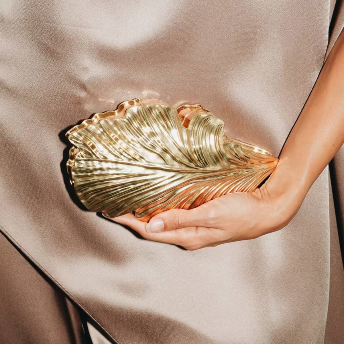 Luxury Bags Gold - Роскошная золотистая модная акриловая сумка-клатч в