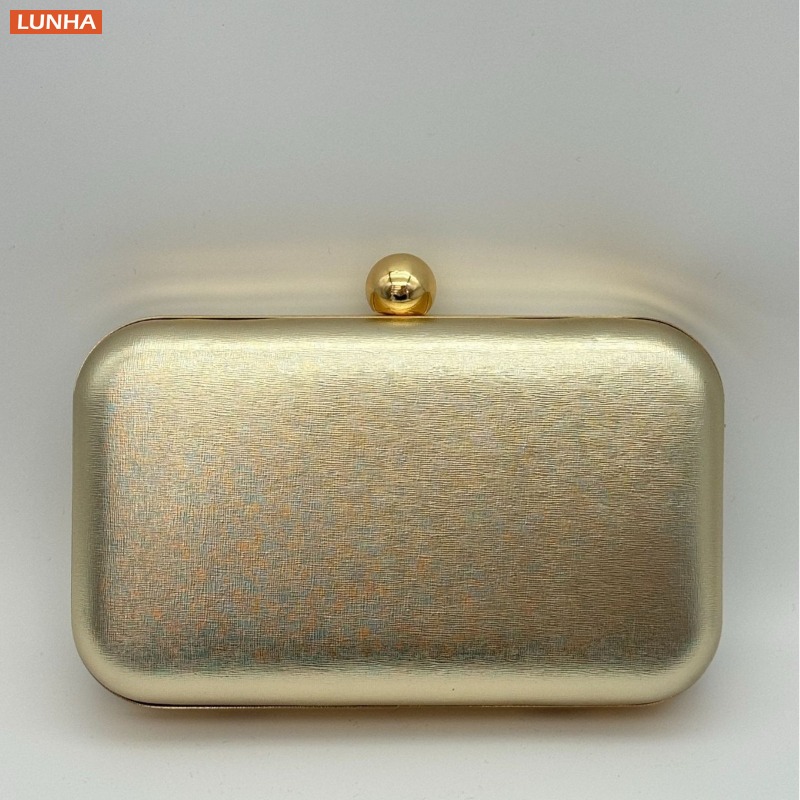 Luxury Bags Gold - Вечерние сумки, винтажная металлическая сумка-коробка, клатч,