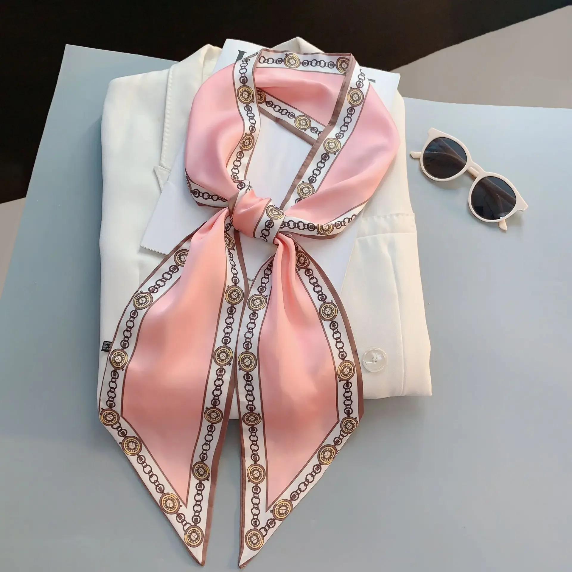 Дизайнерский узкий шарф с прин – обзор и цена Luxury Bags Designer