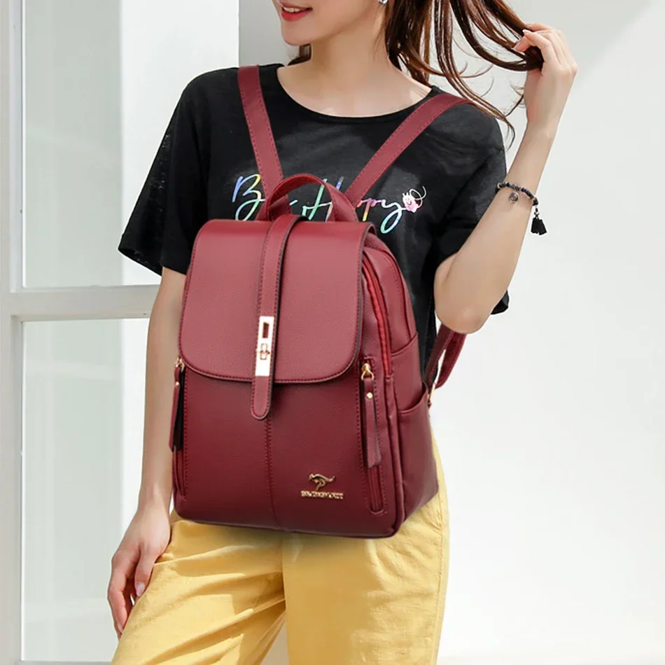 Женский кожаный рюкзак большой – обзор и цена Luxury Bags Girls